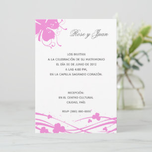 Floral-01 - Invitación de Boda Invitation