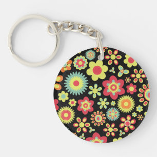 Floral 100113 key ring