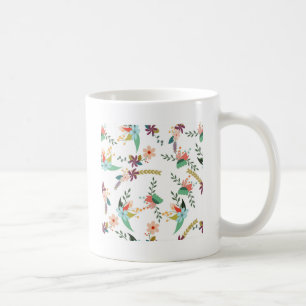 Floral 10 coffee mug