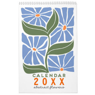 Floral 2025 Wall Calendar with Modern Design
