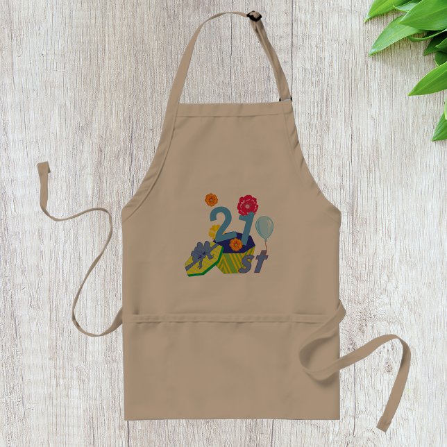 Floral 21st Birthday Apron (Creator Uploaded)