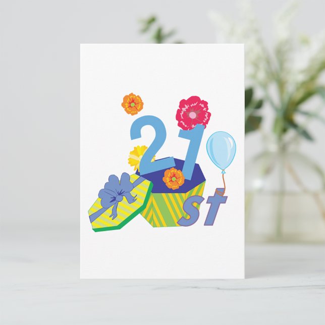 Floral 21st Birthday Invitations (Creator Uploaded)