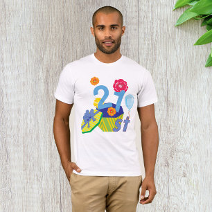 Floral 21st Birthday Mens T-Shirt
