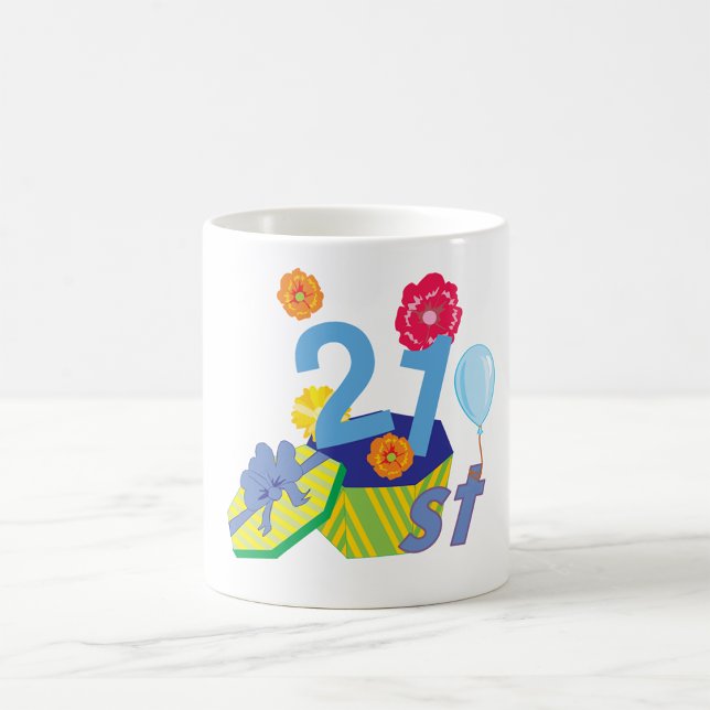 Floral 21st Birthday Mug (Creator Uploaded)