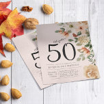 Floral 50th Birthday Budget Invitation Flyer<br><div class="desc">Celebrate your special day in style with this beautiful, budget-friendly floral invitation flyer. Perfect for any 50th birthday celebration, this vibrant design features colourful flowers with a modern twist. Every detail can be customised to create the perfect look for your event. Share the joy of your milestone birthday with family...</div>