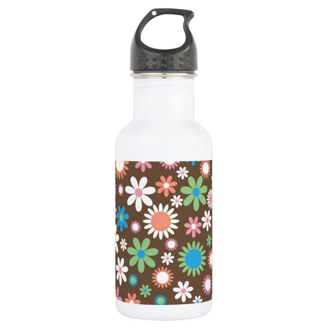 Floral 532 Ml Water Bottle (Front)