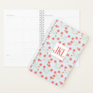 Floral 5.5" x 8.5" Spiral Weekly/Monthly Planner