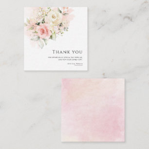 Floral 75th Birthday Party Thank You Card