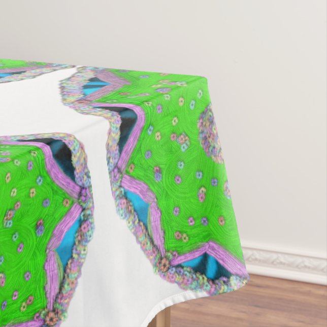 Floral 8-pointed star Eid Tablecloth (In Situ)