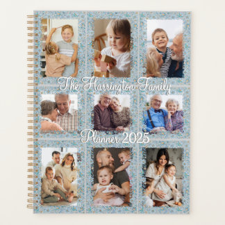 Floral 9 photo collage planner