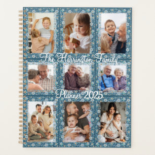 Floral 9 photo collage planner