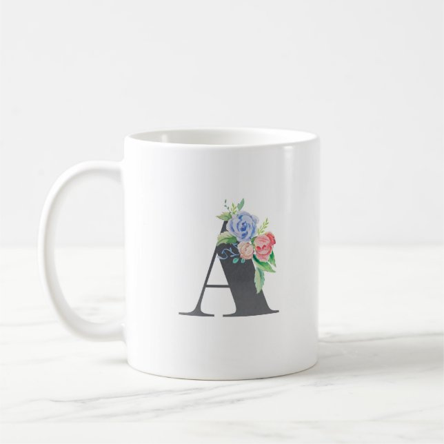 Floral A Coffee Mug (Left)