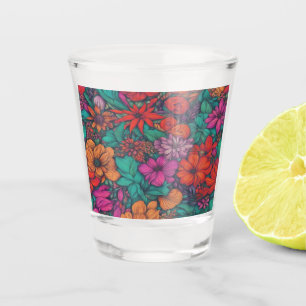 Floral Abstract #29 Shot Glass
