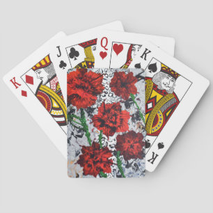 Floral Abstract Art Playing Cards – Unique Floral
