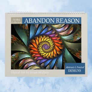 Floral Abstract Fractal 2026 Calendar