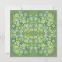 Floral Abstract Salty Watercolor Painting Pattern 