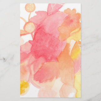 Floral Abstract Stationary Stationery