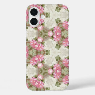 Floral Abstract Vintage Inspired Botanical Pattern iPhone 16 Plus Case