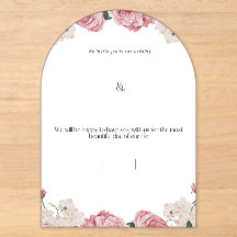 Floral Acrylic Wedding Invitation