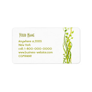 Floral Address Label