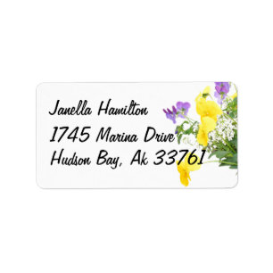 Floral Address Labels