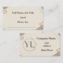 Floral Aesthetic Business Card