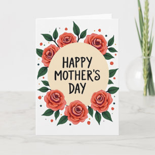 Floral Affection Faux Gold Foil Card