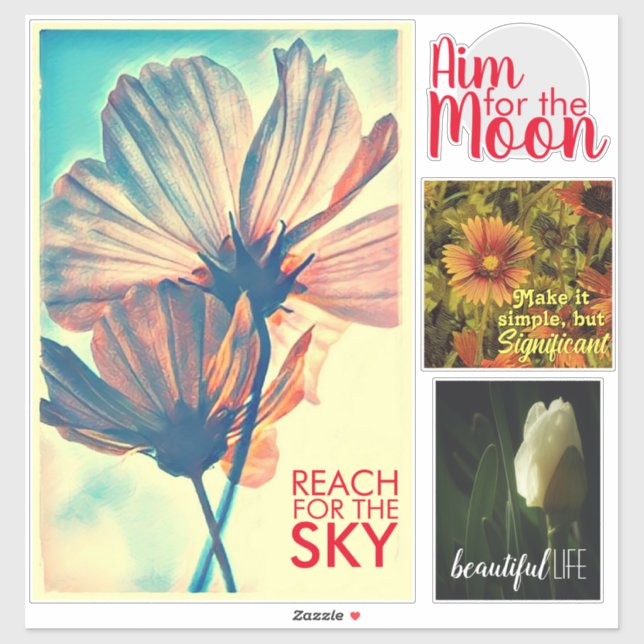 Floral Affirmation 4 Piece Collection (Sheet)