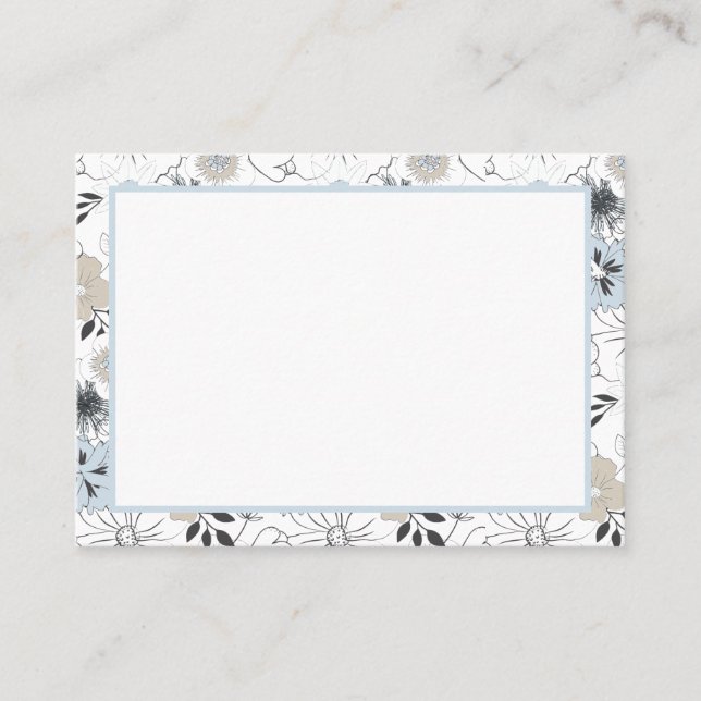 Floral Affirmation To Do Note Card (Front)