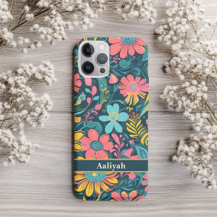 Floral African American Daughter Valentines Gift iPhone 16 Case