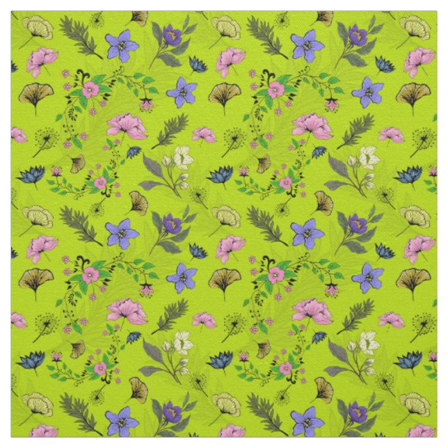Floral Again Design Fabric (Swatch)