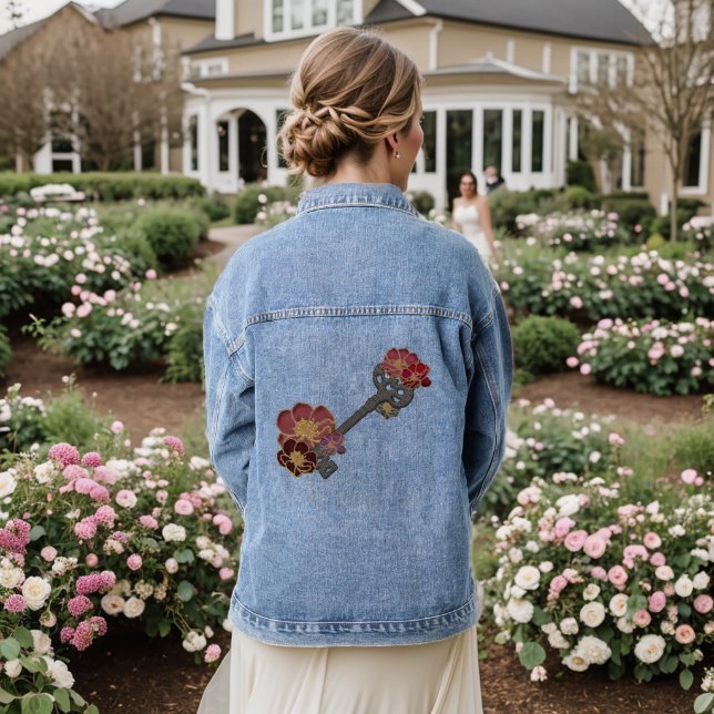 Floral Alchemy Denim Jacket (Wedding Back)