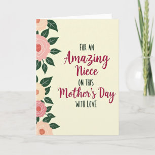Floral Amazing Niece Card