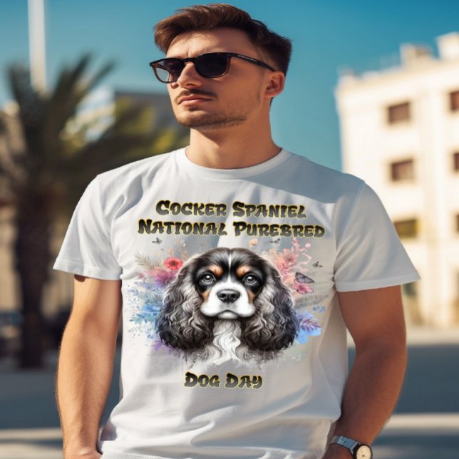 Floral American Cocker Spaniel T-Shirt (Creator Uploaded)