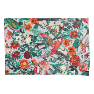 FLORAL AND BIRDS XIV-II PILLOWCASE
