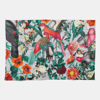 FLORAL AND BIRDS XIV-II TEA TOWEL