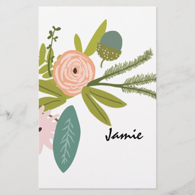 Floral and Fauna Stationery (Front)