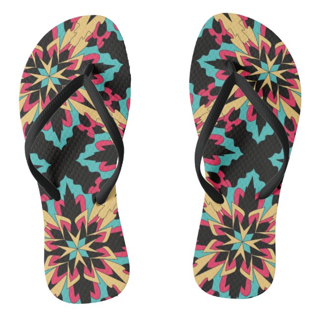  Floral And Glamour Seamless Fashion Cute  Thongs (Footbed)
