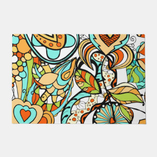 Floral And Glamour Seamless Modern Doormat