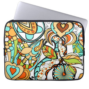 Floral And Glamour Seamless Modern Laptop Sleeve