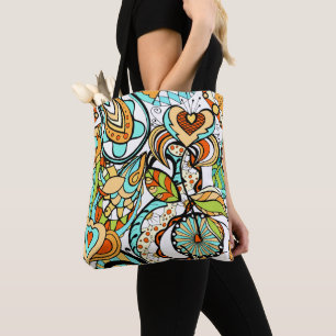 Floral And Glamour Seamless Modern Tote Bag
