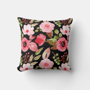 Floral And Glamour Seamless Pattern Colourful Cushion