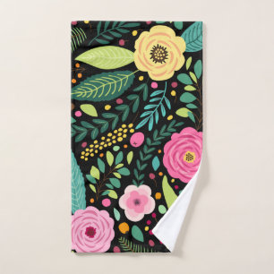 Floral And Glamour Seamless Pattern Cute Hand Towel