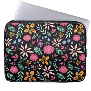 Floral And Glamour Seamless Pattern Natural Laptop Sleeve