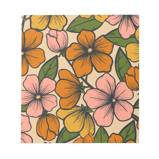 Floral And Glamour Seamless Pattern   Notepad (Front)