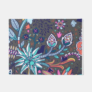 Floral And Glamour Seamless Pattern Spring Cute Doormat