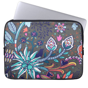 Floral And Glamour Seamless Pattern Spring Cute  Laptop Sleeve