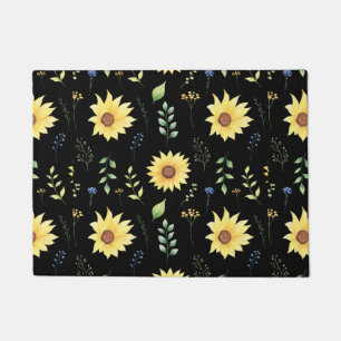 Floral And Glamour Seamless Pattern Spring Doormat