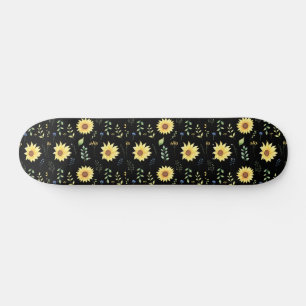  Floral And Glamour Seamless Pattern Spring    Skateboard