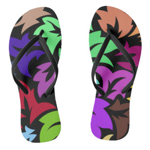 Floral And Glamour Seamless Stylish Summer Thongs